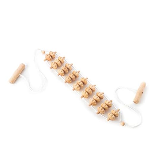 Tuuli Accessories Rodillo Masajeador de Espalda Aparato para Masaje Madera 120 cm (40 x 7 cm Superficie de Rodadura)
