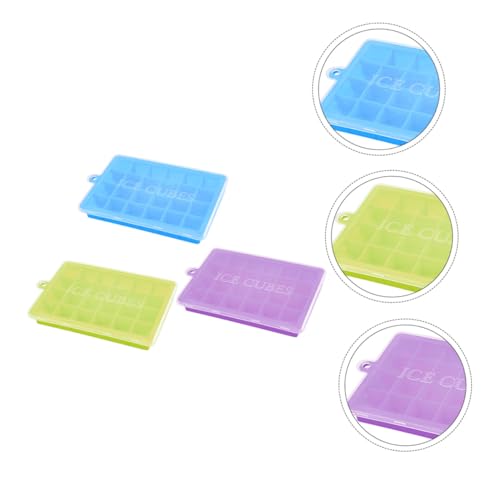 Molde para cubitos de hielo de silicona Zerodeko 3 piezas con tapa miniatura 4