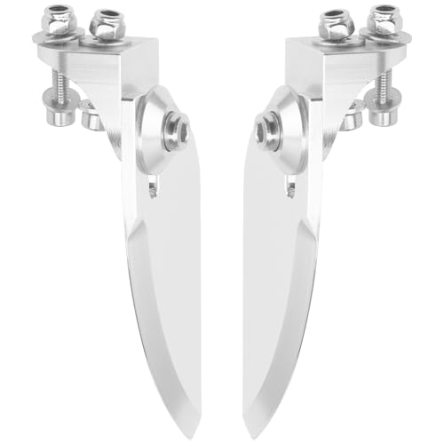 ShareGoo Adjustable Aluminium Alloy Turn Fins 68x30mm RC Water Knife Fit for 75-85cm Electric Nitro Power RC Remote Control Boats