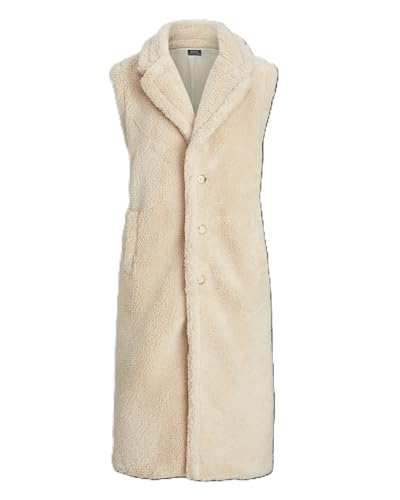 POLO RALPH LAUREN High-Pile Fleece Gilet, Women's Size Medium M