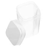 MOLUCKFU Salz und Pfefferstreuer aus Transparentem Kunststoff mit Doppeldeckel Gewürzbehälter für Reisen und Camping Luftdicht Nachfüllbar Küchen Gewürzspender