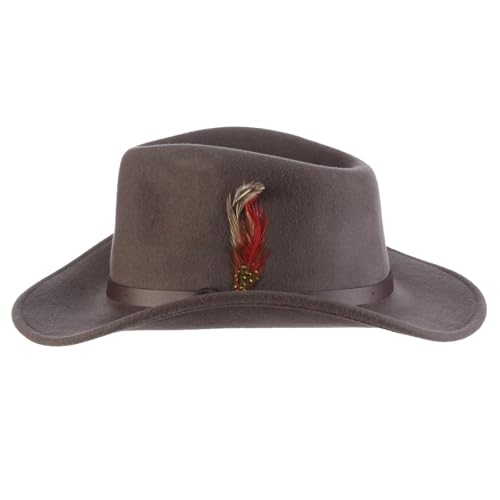 Image of Scala Classico Men's Crushable Felt Outback Hat