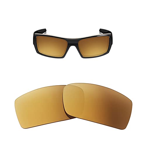 HiCycle2 Verres polarisés de rechange pour lunettes de soleil Oakley Gascan - Plusieurs options - Avec chiffon, bronze, Oakley Gascan width millimeters