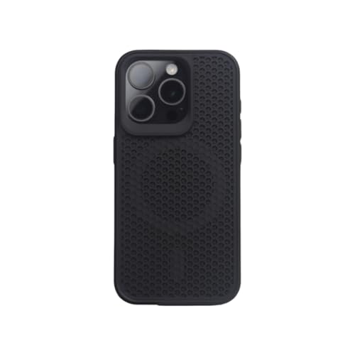 Coque respirante iPhone 12 Pro rigide noire anti-surchauffe compatible charge sans fil