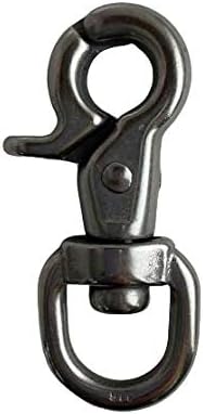 Stainless Steel 316 5/8" Trigger Snap with Swivel End Marine Grade Polished