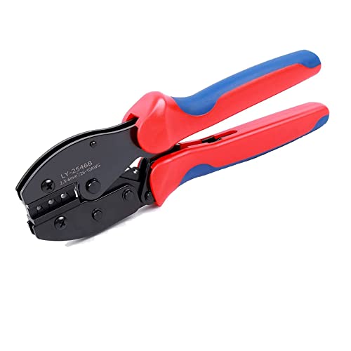 QeeHeng Solar Crimpadora para 14-10AWG(2,5/4/6.0 m㎡ ) ,Herramienta de Crimpado Solar Fotovoltaico para Conectores de Placa Solar , Alicates de terminales para Panel Solar PV Cable Cover