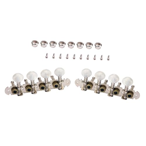 BESPORTBLE 2pcs Mica Color Guitar Machine Heads Tuning Pegs for Electric Guitar Durable Replacement Tuner Keys with Round Button Design Essential Accessory for Improved Sound