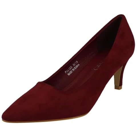 Spot On Burgundy Court Shoes for Women Cover
