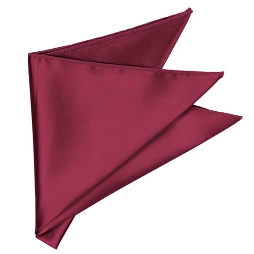 Image of tiemart Solid Color Pocket Squares for Men | For Suits, Perfect for Wedding Parties, 12 x 12 inch / 30 x 30 cm