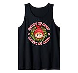 Divertido diseño de pomerania con sombrero de Papá Noel como una idea de pijama fácil para Navidad para todos los propietarios de Pomerania que quieren acurrucarse con su perro. Celebra las vacaciones de Navidad con familiares y amigos con este divertido traje de Navidad para perro