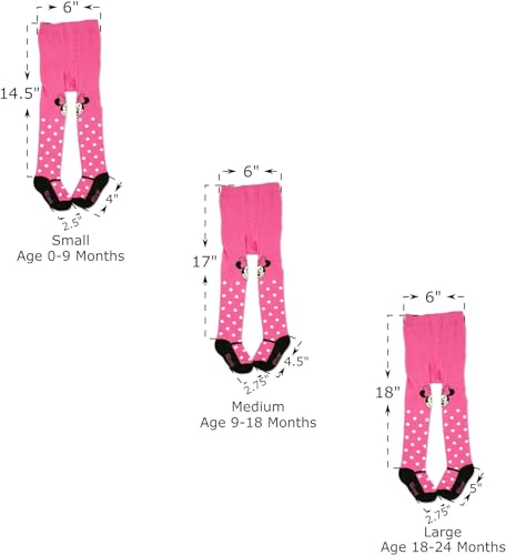 Disney Baby Girls' Minnie Mouse Leggings Tights - 6 Pack Stockings - Leggings for Baby Girls for Newborns/Infants (0-24M)2