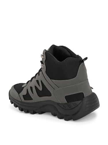 Image of Leo's Fitness Waterproof Canvas High Ankle Boots for Trekking Hiking & Other Casual Purpose