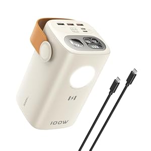 Selore&S-Global Power Bank, 60000mAh 100W Powerbank USB C Große Externer Handyakkus, Laptop Powerstation mit 5 Ausgängen für iPhone 17 16 15 14 13 Samsung MacBook Surface Go Switch Steam Deck iPad Pro