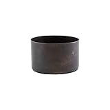 Größe: H: 5 cm, Dm: 8 cm House Doctor We0210 Kerzenständer, Define, Antikes braun, h: 5 cm, Dm: 8 cm, Baumwolle, Dia