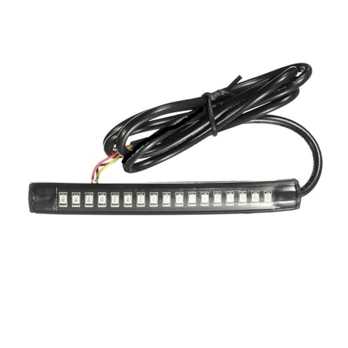 Intermitente y freno luces trasero luz de freno flexible universal para matrícula de motocicleta 3