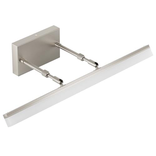 Image of Aipsun 24 inch Modern Brushed Nickel Vanity Light Adjustable Bathroom Light Fixtures Over Mirror Rotatable Vanity Lighting 5500K