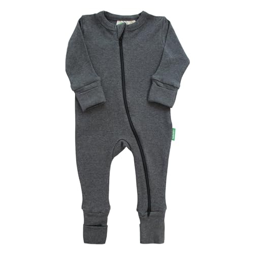 Image of PARADE Organic Snuggle Soft Melange '2-Way' Zipper Romper