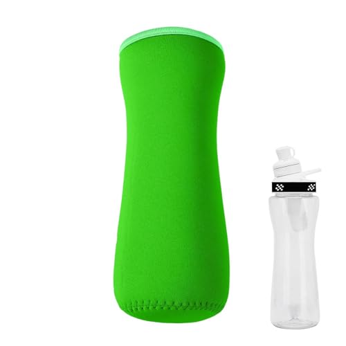 Ungtyb Funda para botella de agua de neopreno, mangas de botella de agua de vidrio de neopreno - Funda porta - Bolsa portabotellas ergonómica, portabotellas aislado, portabotellas para adultos