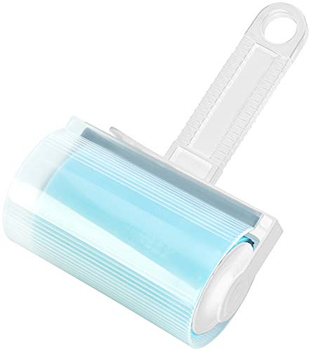 infactory Fusselrolle: 2er-Set Wiederverwendbare Fussel- und Tierhaarrollen in 2 Größen (Wiederverwendbare Fusselrolle, Flusenroller, Handschuhe)