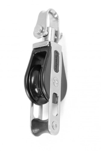Nautos #92411-Classic line-Single Swivel with Becket- 28 mm sheave-Long Lasting Characteristics.Sailboat Block