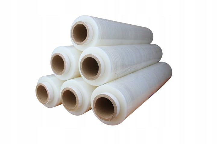 Stretchfolie Schwarz Palettenfolie Verpackungsfolie Umzugsfolie Strechfolienrolle Folie Palettenfolie Handfolie 23my 1,5kg 50 cm breit transparent 12 ROLLEN