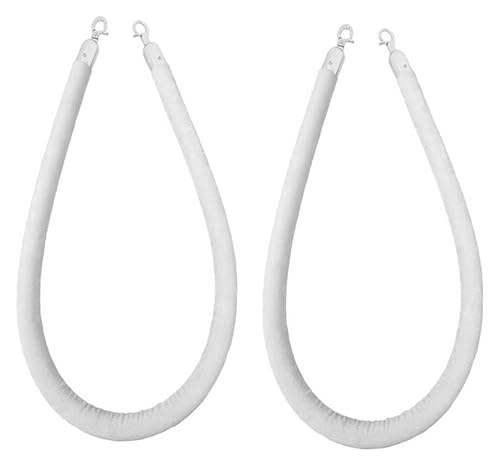 Corde de suspension en velours blanc 2m avec crochet argenté pour cinéma - 6