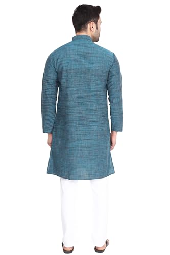 Image of Men's Khadie Cotton Relaxed Straight Kurta