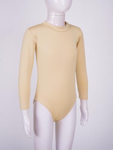 Girls 2piece Ballet Dance Winter Thermal Underwear Set Long Sleeve Gymnastics Dance Unitards With Pantyhose Set Mock Neck 7-8 Years4