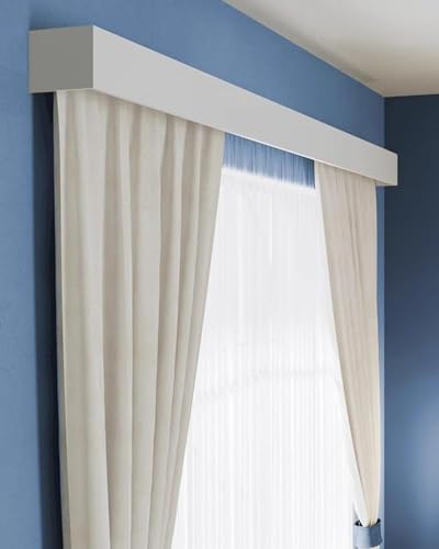 Heavy Duty Double Curtain Track, najwyższej jakości aluminiowy system montażu na ścianie z cichymi rolkami do salonu w sypialni.Łatwa instalacja typu cut-to-Size z całym w zestawem sprzętowym.Obsługuj