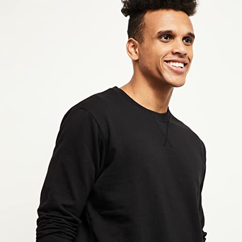 Image of Max Men Solid Crew Neck Cotton Sweatshirt
