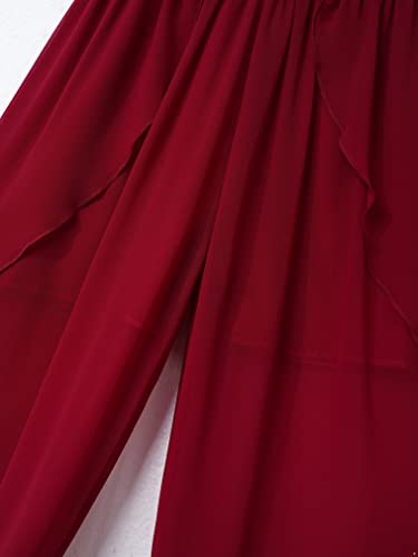 renvena Sequin Glitter Flower Girls Dress Kids Halter Sleeveless Floral Lace Maxi Romper Gown Prom Dresses3