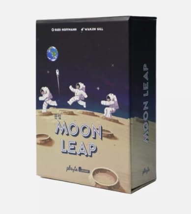 Generic Moon Leap Boardgame 2~4 players / 30min / playte, Teal/White/Red