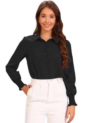 Maillot de manga larga para mujer con cuello elegante de negocios