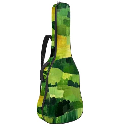 Sac pour guitare acoustique Art Oil à motif abstrait et sangle ajustable