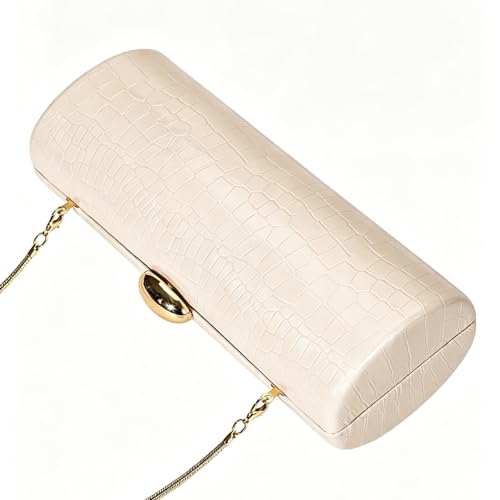 Image of Women Vegan Leather Evening Handbag Crocodile Pattern Handle Clutch Purse Cross Body Envelope Bag