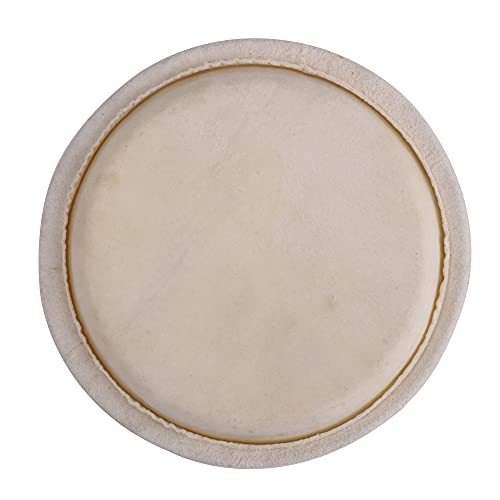 BQLZR Natural Gloss Finish 6.5 Inch Thin Skin Bongo Drum Heads for Beginner Beige