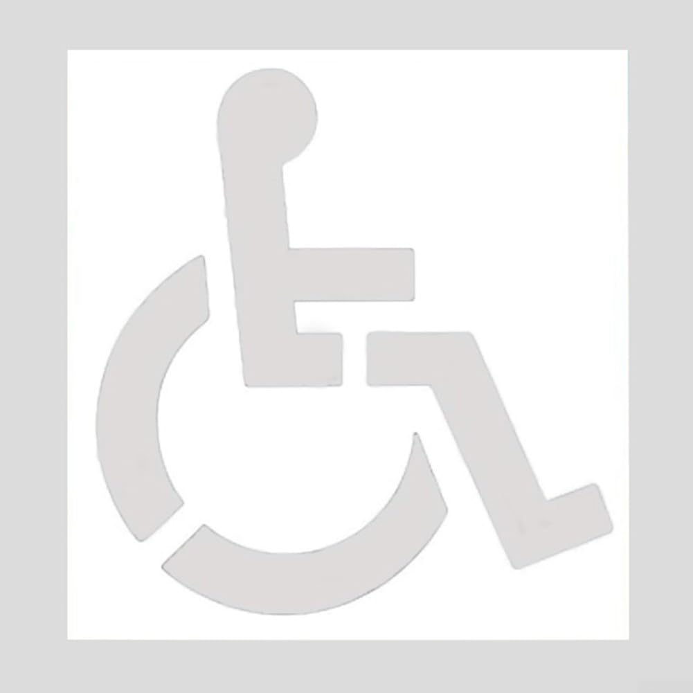 Plantilla de silicona para crear marcas claras para aparcamiento de minusválidos, apta para asfalto y hormigón