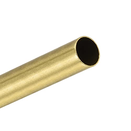 sourcing map 200mm Länge Messingrohr 16mm Außendurchmesser, Nahtlose Gerades Rohr 0,5mm Wandstärke, Messing Rundrohr für Industrie Bauwesen Garten Haushalt Bastelarbeiten Dekoration