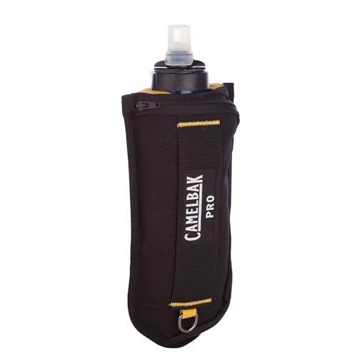 CamelBak Pro Clip Flask | 17 oz Flask Bottle | Metal Belt Clip | Storage Pocket | Work | Rugged | Lightweight | Black