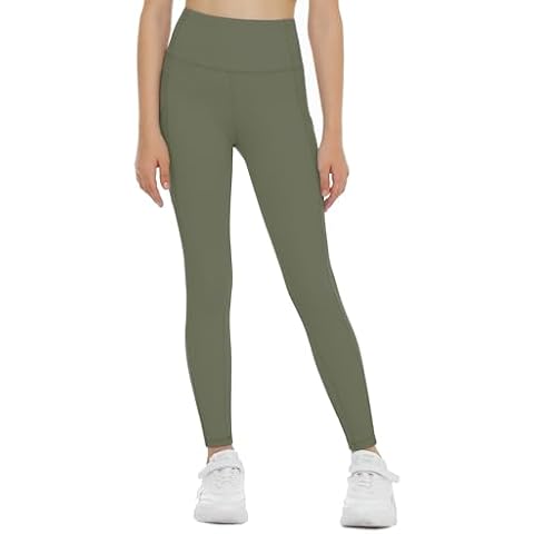 THE GYM PEOPLE Girls High Waist Leggings Cover