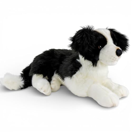 Border Collie couché peluche Carl Dick 45 cm doudou chien - 2