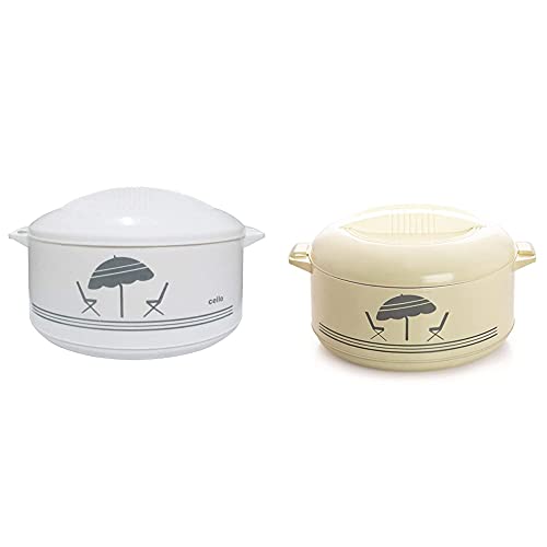 Image of CELLO Casserole, 3500ml & 2.5L, Brown Beige Plastic, Dishwasher Safe
