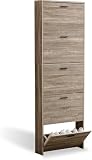 scarpiera 5 ante a ribalta bianco DESIGN SCANDINAVO MODERNO – Scarpiera in legno chiaro dal look naturale ed elegante. Questa scarpiera Grande si integra perfettamente in qualsiasi stile d’arredo, donando calore all’ambiente.