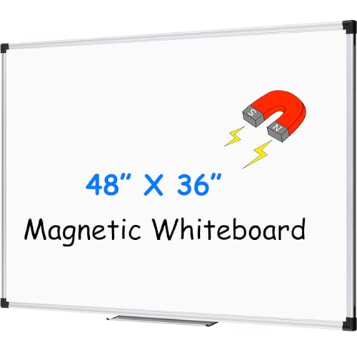 XBoard Magnetic Whiteboard 47.7 x 34.7 in with Aluminium Frame