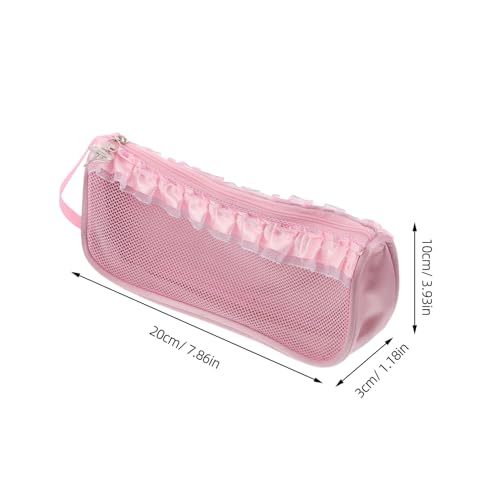 Rangement chaussures de danse de ballet rose pochette ventilée gym