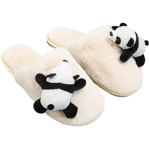 Pantoufles panda pour cocooning d'hiver et détente à la maison