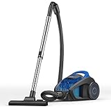 Qawner Staubsauger 1200 Watt, 1,5L Staubsauger Beutellos, Staubsaugers ohne Beutel 15 kPa, Leise, Leistungsstark mit HEPA Filter, kompakt und leicht, für Teppiche, Harte Böden, Tierhaare (1.5L Blau)