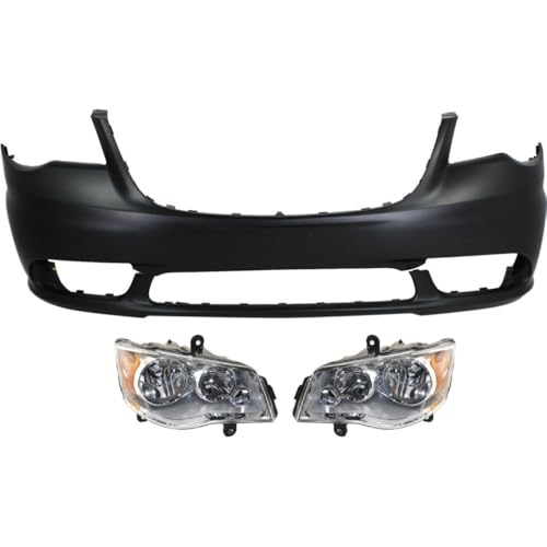 AEDNX Auto Body Repair for Chrysler for Town & Country 2011-2016 with Bulbs Left and Right Left or Right Set of 3 901-18599 68088967AA