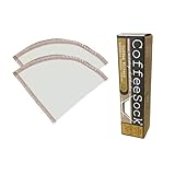 CoffeeSock 'The Original' Reusable Organic Cotton Coffee Filters - Made to fit BruTrek® (2 Filters)