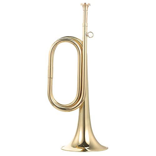 VANZACK Trumpet Bugle for Beginners Copper Bugle with Exquisite Workmanship for School Bands and Parades Easy to Play for Music Instrument Enthusiasts